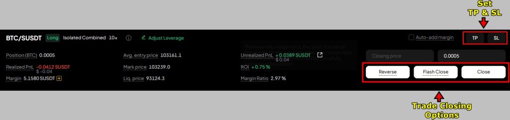 WEEX Futures Trading Tutorial: Add stop loss/take profit