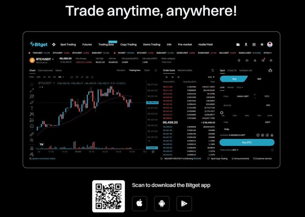 Bitget App Tutorial: QR code for Android/iOS