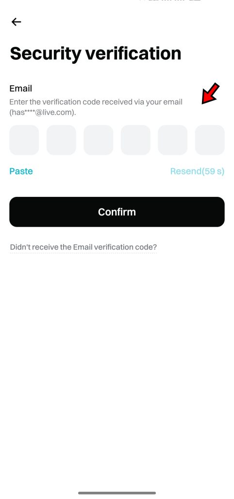 Bitget App Tutorial: Email verification