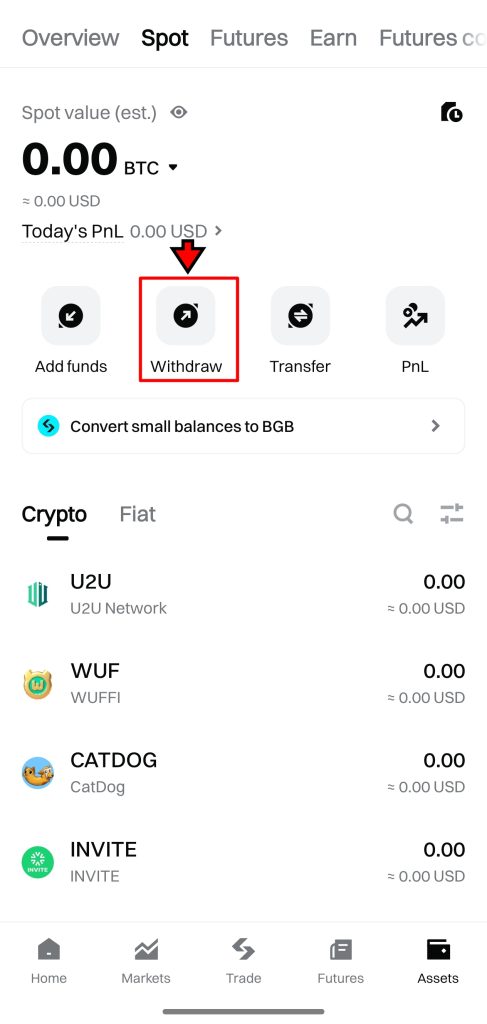 Bitget App Withdrawal Tutorial
