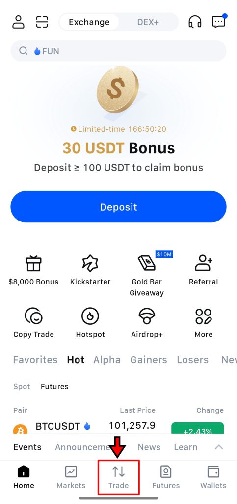 MEXC App Spot Trading Tutorial
