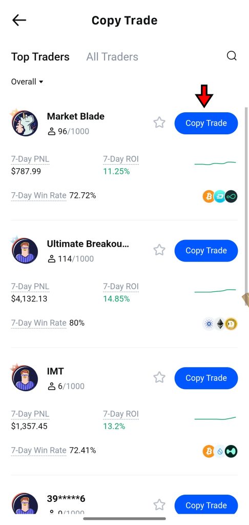 MEXC Copy Trading Tutorial: Lead traders